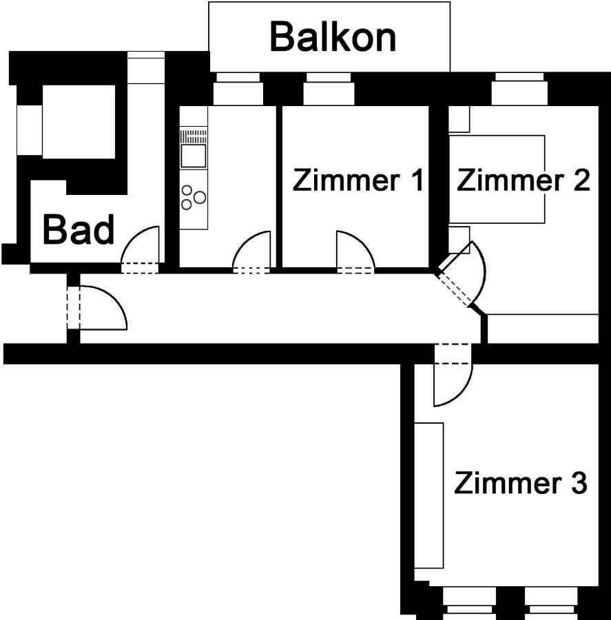 Apartment Clara Chemnitz Luaran gambar